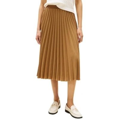 Image of Tommy Hilfiger Fluid Pleated PULL ON MIDI Skirt skirt, Women&#039;s, Size: 10, Hickory