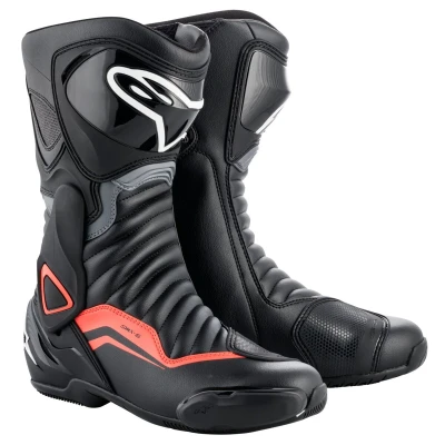Image of Alpinestars SMX 6 V2 Motorcycle Boots Black/Grey/Red 46, 1691460746, White, Large