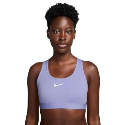 Image of Nike Performance BRA Medium support sports bra, Women&#039;s, Size: Medium, Lilac ice/white