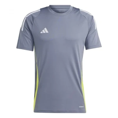 Image of adidas Performance TIRO 24 Basic Tshirt team onix white semi sol yellow, Men&#039;s, Size: Medium, yellow