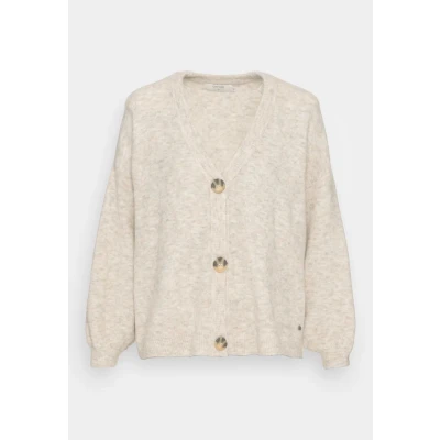 Image of Cream Merle Cardigan Cardigan, Women&#039;s, Size: XS, Oat melange