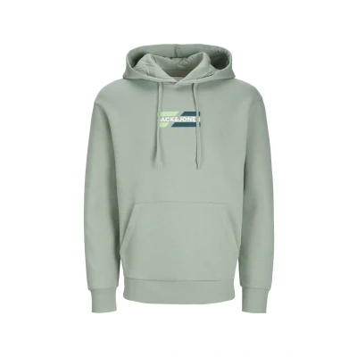 Image of Jack &amp; Jones CORP Graphic Hoodie, Men&#039;s, Size: Large, Hellgrün