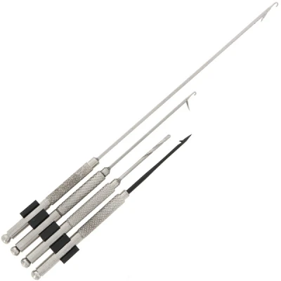 Image of 4 piece Baiting tool set Deluxe (stainless steel) Bait needle