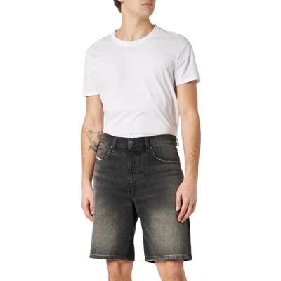 Image of Diesel Regular Denim shorts, Men&#039;s, Size: 34, Black
