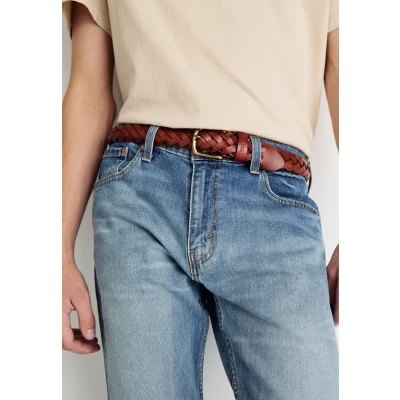 Image of Levi&#039;s Braid BELT Unisex Belt, Size: 32, Cognac