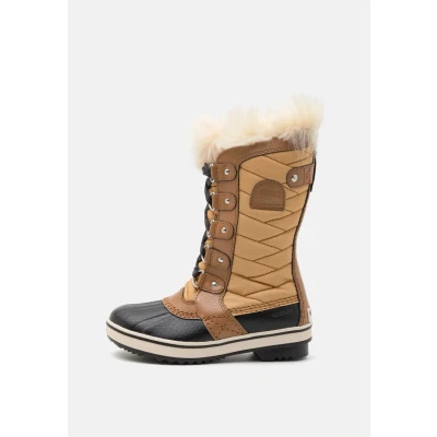 Image of Sorel Youth Tofino II WP Unisex Winter boots for kids, Size: 6, Curry/elk Leather and textile