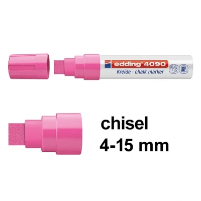 Image of Edding 4090 Glass Marker 4 15 mm Neon Pink