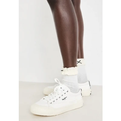 Image of Pepe Jeans BEN Fresh Trainers, Women&#039;s, Size: 3, White Textile/synthetics