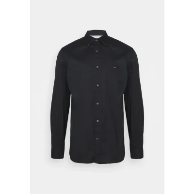 Image of Tommy Hilfiger CORE FLEX Regular FIT Shirt, Men&#039;s, Size: XS, Black