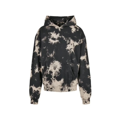 Image of Urban Classics Bleached Hoody Hoodie, Men&#039;s, Size: Small, Black