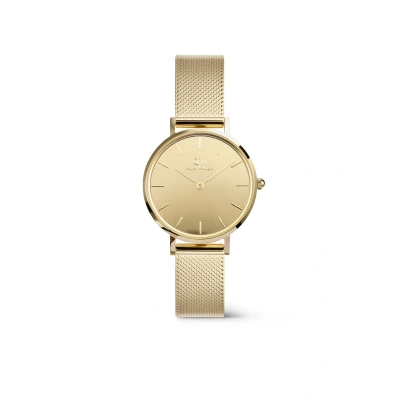 Image of Daniel Wellington Petite Reflection Watch, Size: 28, Gold