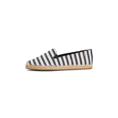 Image of Tommy Hilfiger Nautical Stripe Espadrilles, Women&#039;s, Size: 4, Space blue Textile