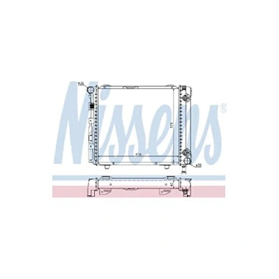 Image of Radiator, engine cooling NISSENS 62650