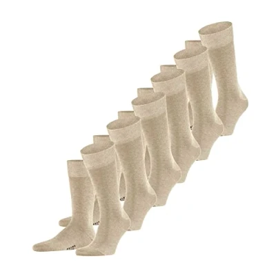 Image of Falke Happy 6PACK Everyday Casual Socks, Men&#039;s, Size: 11.5 14, Sand mel