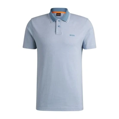 Image of BOSS Polo shirt, Men&#039;s, Size: Large, Open blue