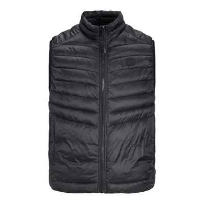 Image of Jack &amp; Jones PLUS SIZE Waistcoat, Men&#039;s, Size: XL, Black