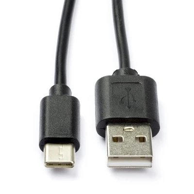 Image of Goobay USB 2.0 Cable C to A, Black, 0.5 m, Suitable for Devices with Connection (55467)