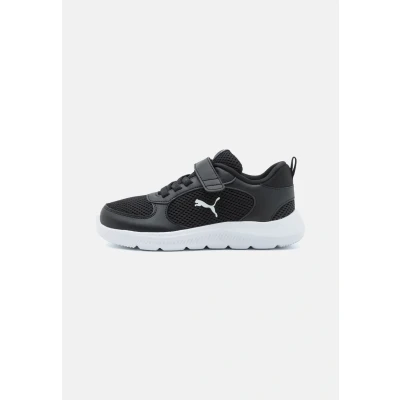 Image of Puma FUN Racer 2 Unisex Road running shoes for kids, Size: 11K, Black/white Imitation leather/ textile