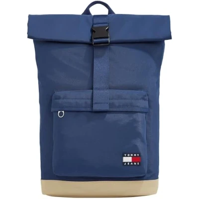Image of Tommy Jeans Daily Rolltop Backpack Rucksack, Men&#039;s, Size: One Size, Blue