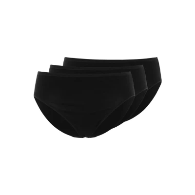 Image of Schiesser Essentials 3 PACK Briefs, Women&#039;s, Size: 12, Black