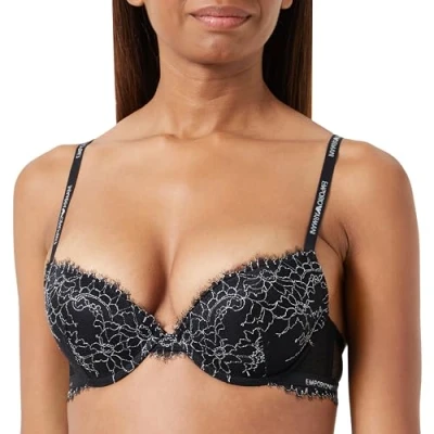 Image of Emporio Armani BRA Pushup bra, Women&#039;s, Size: 32B, Nero