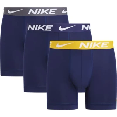 Image of Nike Underwear Brief 3 PACK Pants, Men&#039;s, Size: Medium, Dark blue