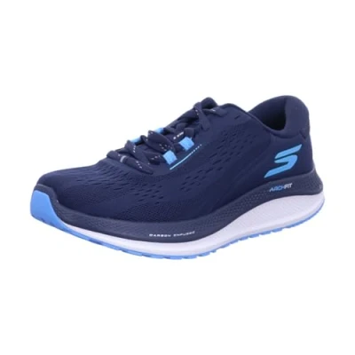 Image of Skechers GO RUN Persistence 2 Trainers, Men&#039;s, Size: 8, Navy/white Textile/synthetics