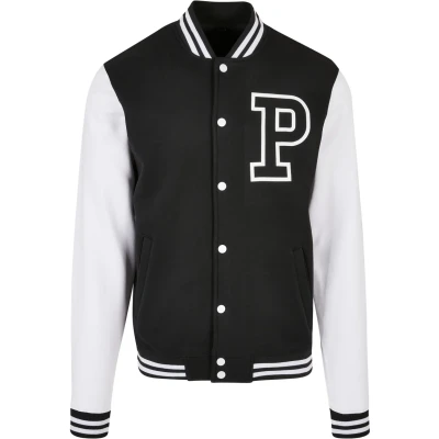Image of Mister Tee PRAY Bomber Jacket, Men&#039;s, Size: Small, Blk wht
