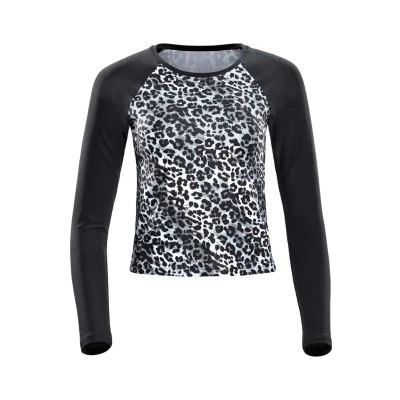 Image of Winshape AET119LS Long sleeved top, Women&#039;s, Size: XXL, Snow leopard black