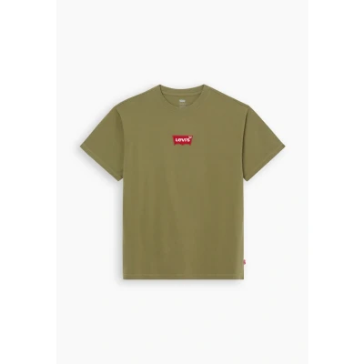 Image of Levi&#039;s Vintage FIT Graphic TEE Print Tshirt, Men&#039;s, Size: XL, Batwing badge burnt olive