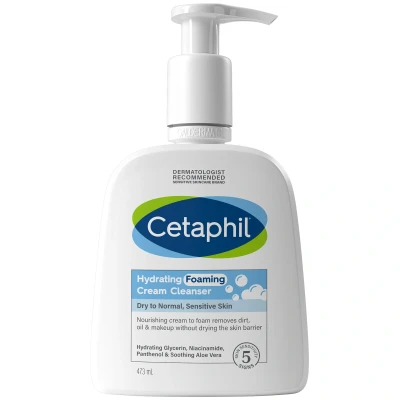 Image of Cetaphil Hydrating Foaming Cream Cleanser Wash 473ml