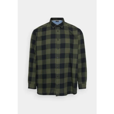 Image of Jack &amp; Jones Jjegingham Twill NOOS Shirt, Men&#039;s, Size: 3XL, Dusty olive