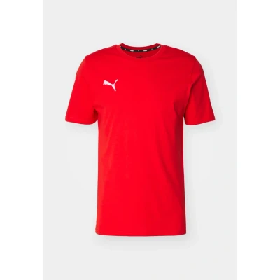 Image of Puma Teamgoal Casuals TEE Basic Tshirt, Men&#039;s, Size: Large, Red/white