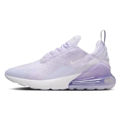 Image of Nike Sportswear AIR MAX 270 Trainers, Women&#039;s, Size: 60, Amethyst tint/white shoes
