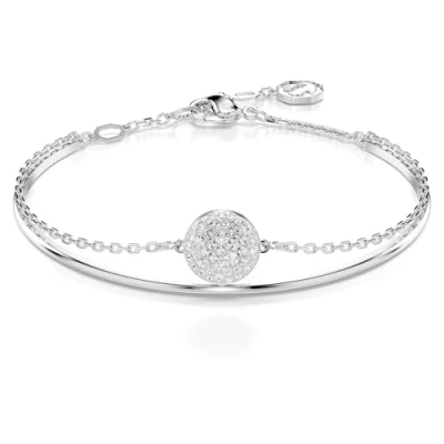 Image of Swarovski Meteora SOFT Bracelet silvercoloured, Women&#039;s, Size: Medium, Silver coloured