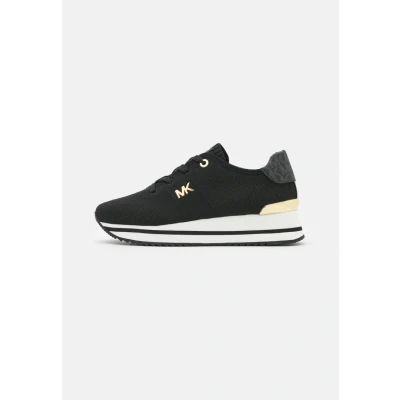 Image of Michael Kors Monique Trainer Trainers, Women&#039;s, Size: 3.5, Black Polyester