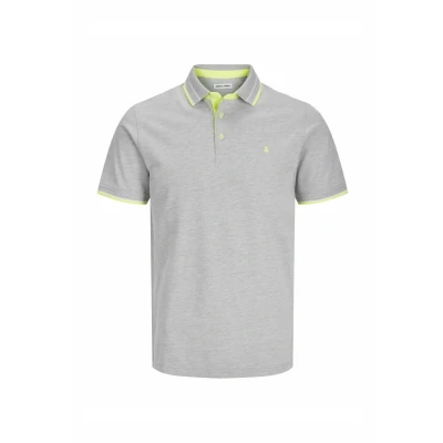 Image of Jack &amp; Jones Jjepaulos SS NOOS Polo shirt, Men&#039;s, Size: Small, Light grey melange