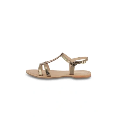 Image of LES TROPEZIENNES PAR M. BELARBI Women&#039;s Hacklio Shoes City Sandal, Bronze Snake, 36 EU