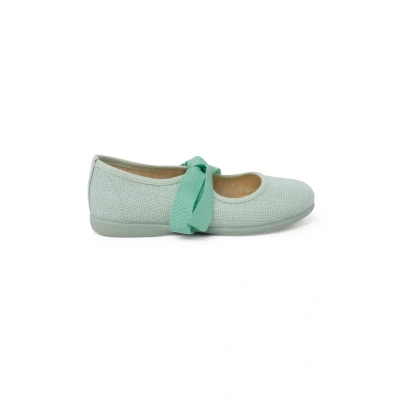 Image of Pisamonas Merceditas Cierre LAZO FAYA Ankle strap ballet pumps for kids, Size: 11K, Menta Textile