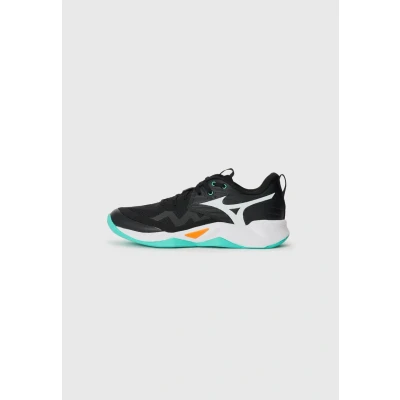 Image of Mizuno WAVE Momentum PRO Volleyball shoes, Men&#039;s, Size: 6, Black/tangelo/ice green shoes