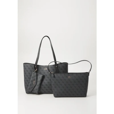 Image of GUESS Brenton Tote Coal Logo, logo