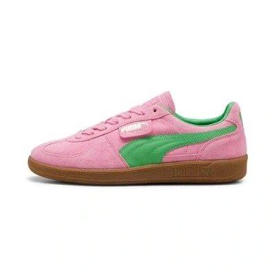 Image of Puma Palermo Unisex Trainers, Size: 5, Pink/white Suede