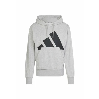 Image of adidas Sportswear Essentials BIG LOGO Hoodie, Men&#039;s, Size: XS, Medium grey heather black