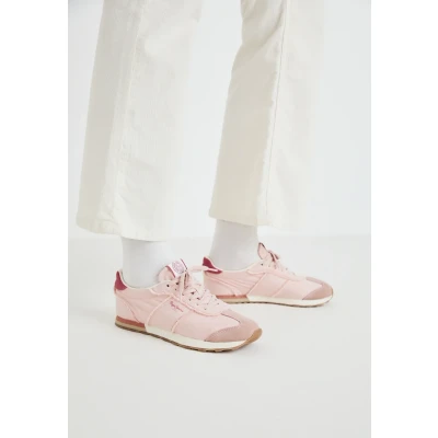Image of Pepe Jeans ONCE Trainers, Women&#039;s, Size: 4, Powder rose pink Leather and textile