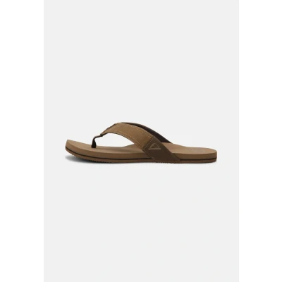 Image of REEF Newport Tbar sandals, Men&#039;s, Size: 8, Bronze Synthetics