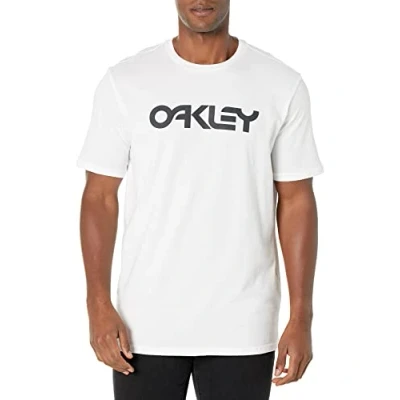 Image of Oakley MARK TEE Print Tshirt, Men&#039;s, Size: XL, White/black