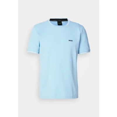 Image of BOSS TAUL Basic Tshirt, Men&#039;s, Size: 6XL, Light pastel blue