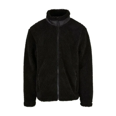 Image of Urban Classics Basic Fleece jacket, Men&#039;s, Size: Large, Black