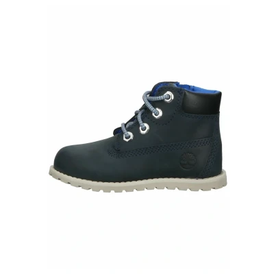Image of Timberland Laceup ankle boots Black iris for kids, Size: 6/6.5K, Leather
