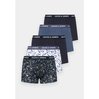 Image of Jack &amp; Jones Jacharvey Trunks 5 PACK Pants, Men&#039;s, Size: XXL, Nightshadow blue/night sky